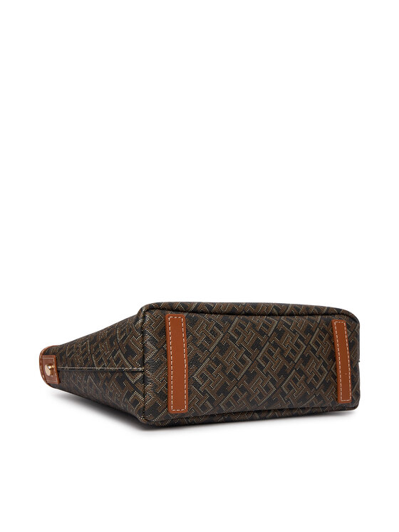 Tommy Hilfiger Tommy Hilfiger Kabelka Th Monoplay Mini Tote Le AW0AW18848 Černá