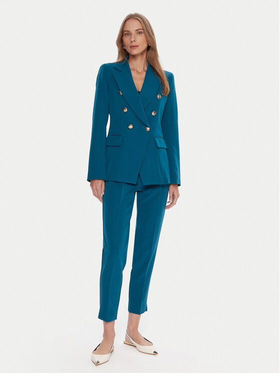 Maryley Maryley Szövet nadrág 25IB52Z/M17/43LK Türkizkék Regular Fit