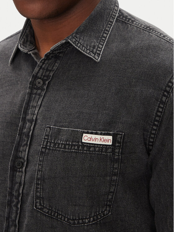 Calvin Klein Jeans Calvin Klein Jeans cămașă de blugi Classic LV040BM733 Gri Regular Fit