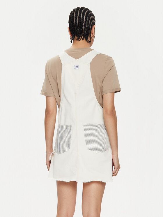 Lee Lee Džinsinė suknelė Railroad 112349530 Écru Relaxed Fit