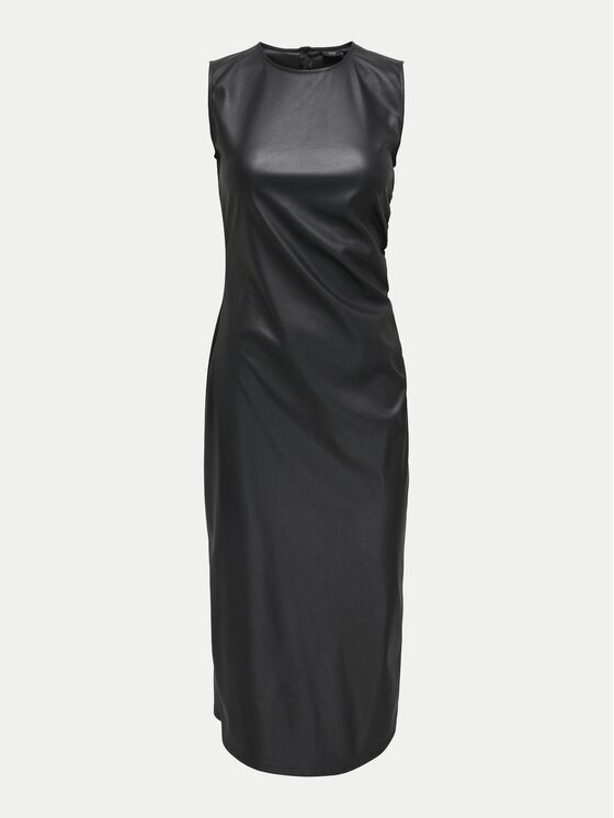 JDY JDY Rochie din imitație de piele Soya 15336927 Negru Slim Fit