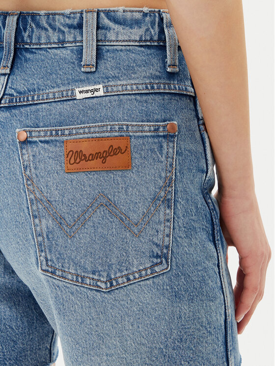 Wrangler Wrangler Džínové šortky Cowboy 112362703 Modrá Relaxed Fit
