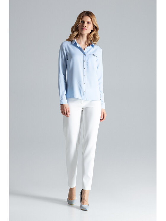 FIGL FIGL Košeľa M581 Modrá Regular Fit