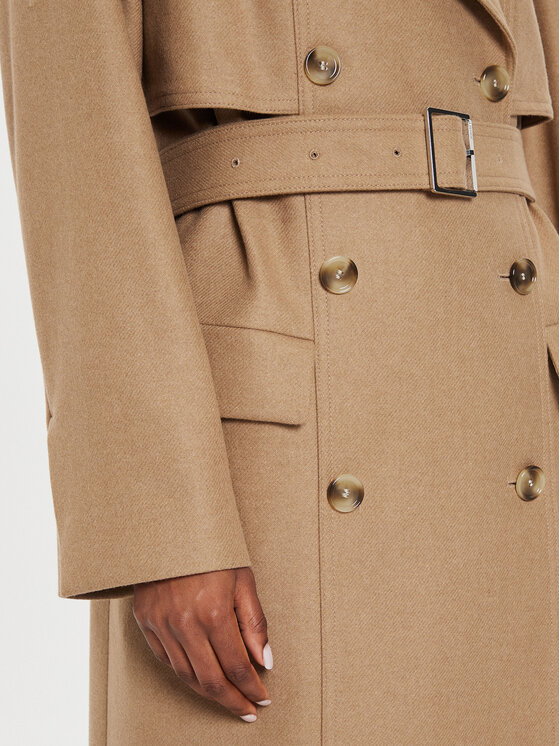 BOSS Boss Wollmantel Caspina 50518503 Beige Regular Fit