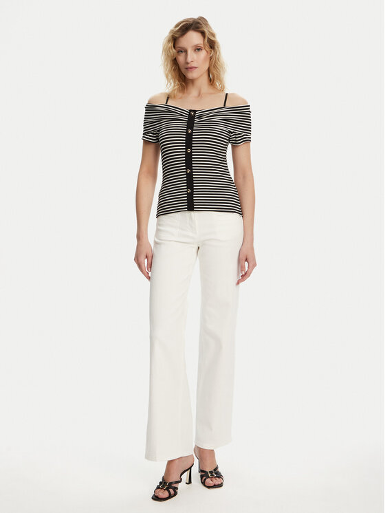 Morgan Morgan Bluzka 241-DROPEZ Czarny Slim Fit