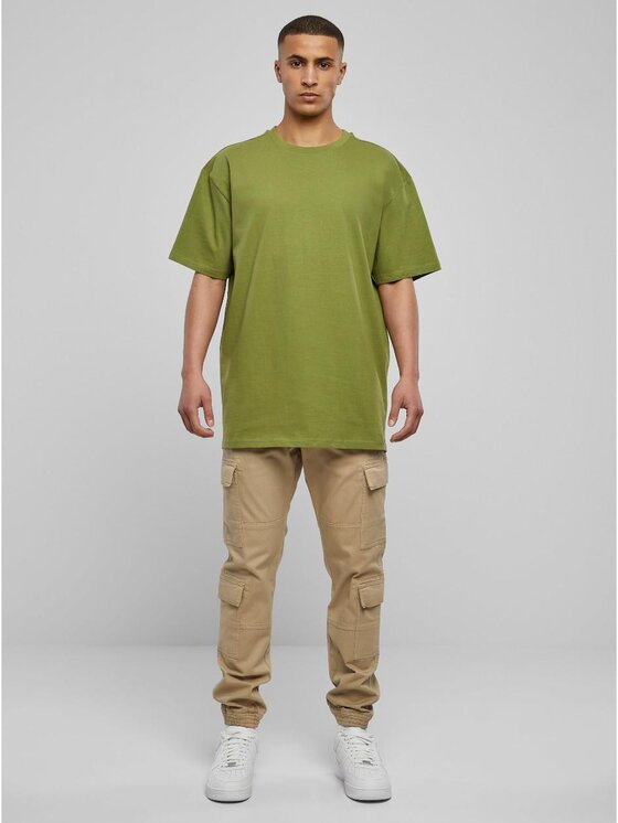 Urban Classics Urban Classics T-Shirt Koszulka Oversize Męska Oliwkowa Urban Classics TB1778 4XL Zielony Oversize