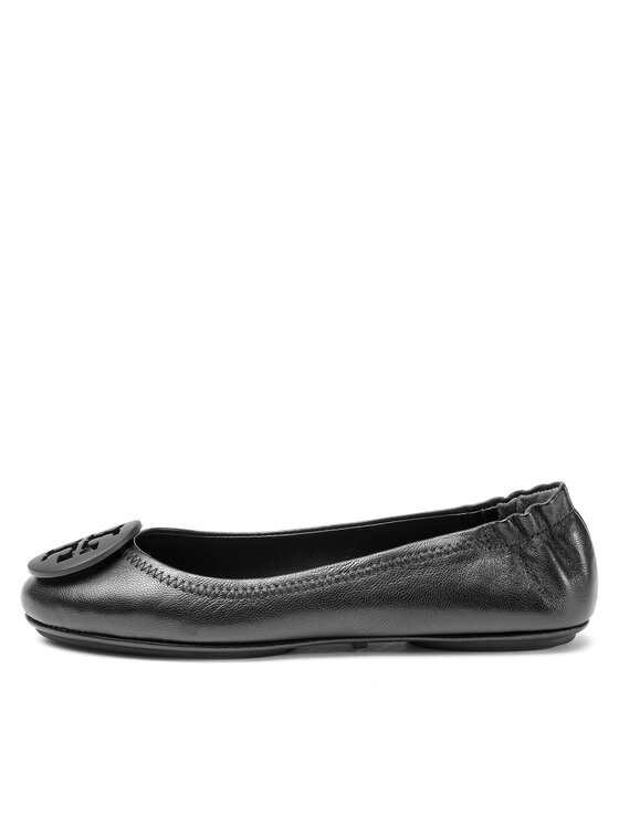 Tory Burch Tory Burch Baleríny Minnie Travel Ballet With Logo 49350 Černá