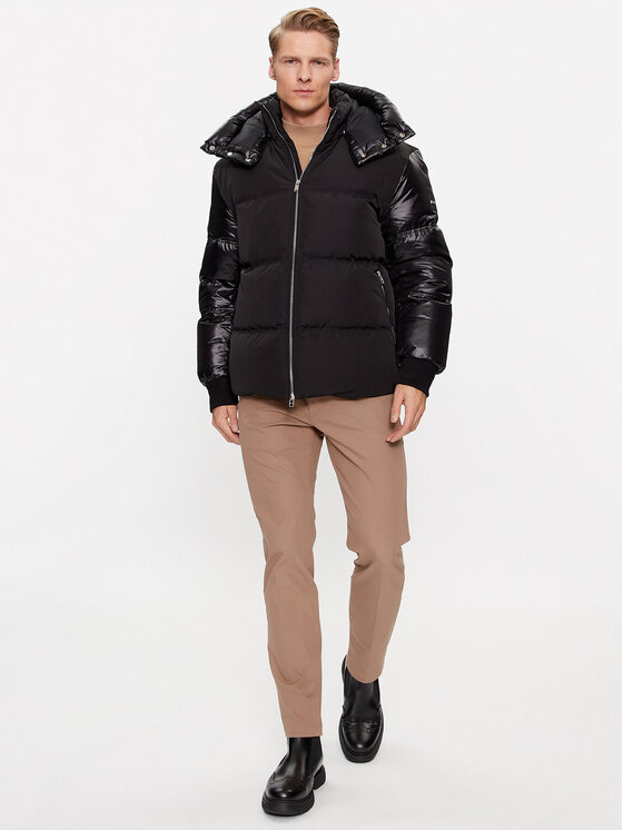 BOSS Boss Kurtka puchowa Dybes 50499800 Czarny Regular Fit
