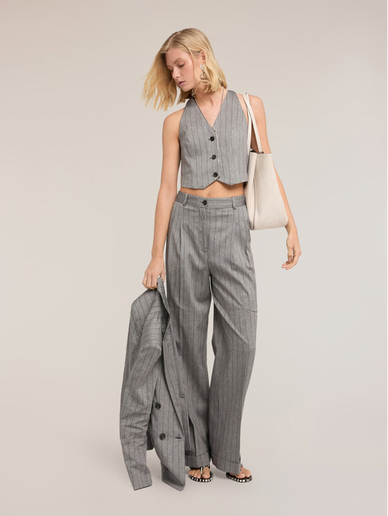 Motivi Motivi Blusa 2051Q001956N0S3 Grigio Regular Fit