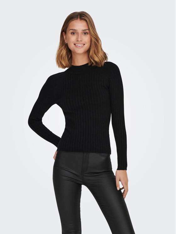 JDY Sveter 15238267 Čierna Regular Fit