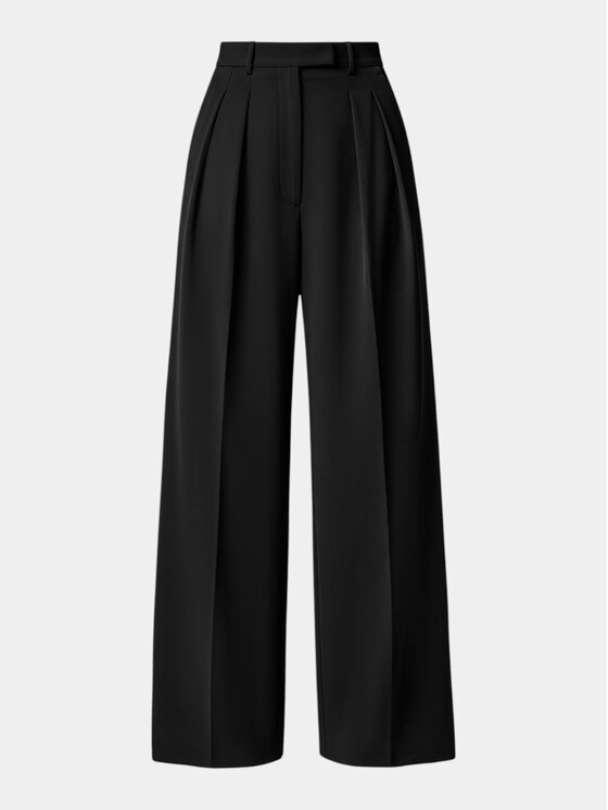 MADE BY SOCIETY MADE BY SOCIETY Spodnie materiałowe GHOST VECTOR Pants - P27150 Czarny Basic Fit