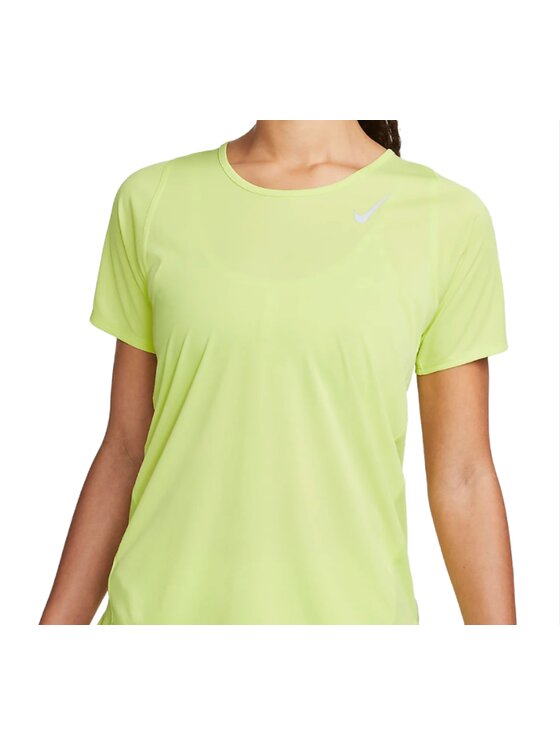 Nike Nike T-Shirt Dri-FIT Race Żółty Regular Fit