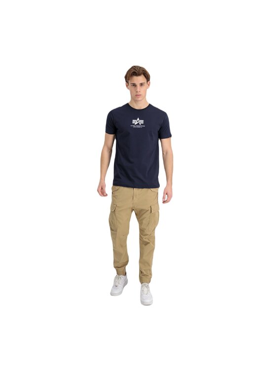 Alpha Industries Alpha Industries Tričko AI.118533-07 Tmavomodrá Basic Fit