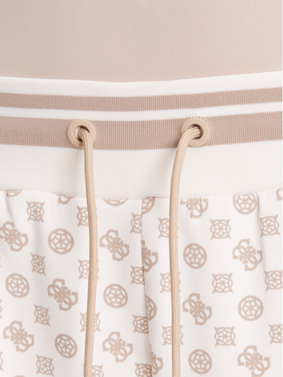 Guess Guess Spodnie dresowe V5YB20 KB212 Écru Regular Fit
