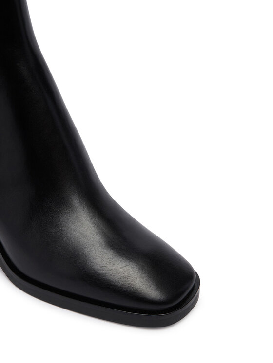 Calvin Klein Calvin Klein Боти Block Heel Chelsea Boot Lth HW0HW03177 Черен