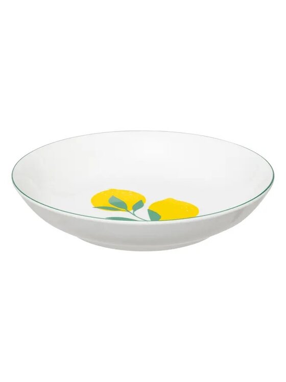 MIAhome MIAhome Komplet talerzy 6 szt. głębokich Lemon 20 cm Biały