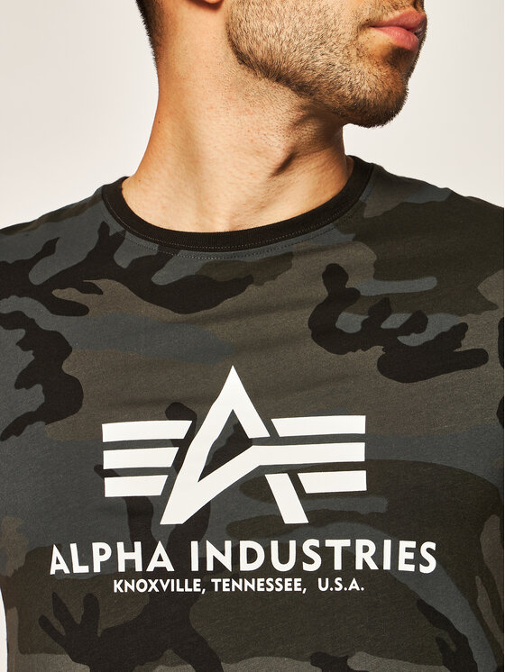 Alpha Industries Alpha Industries T-Shirt Basic 100501C Šedá Regular Fit