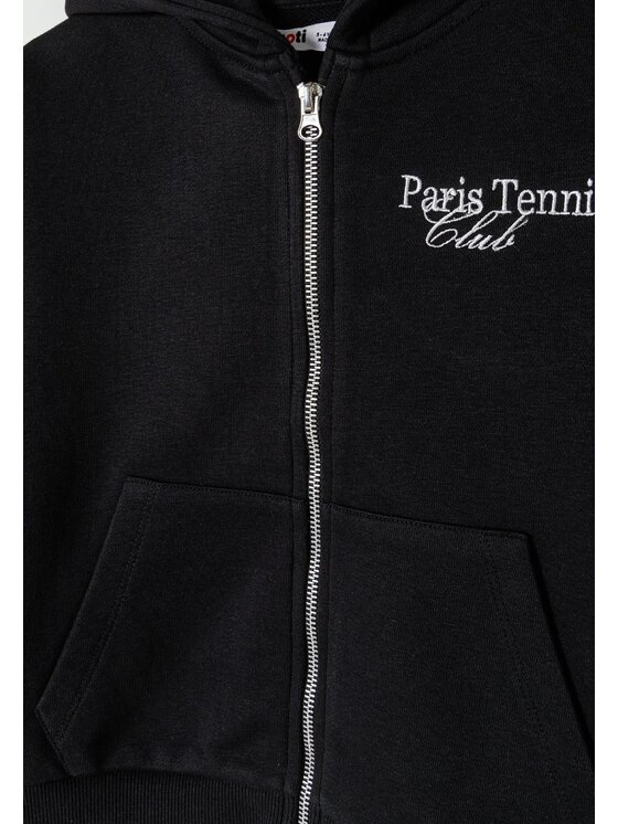 MINOTI MINOTI Bluza 22fleece43 Czarny Oversize