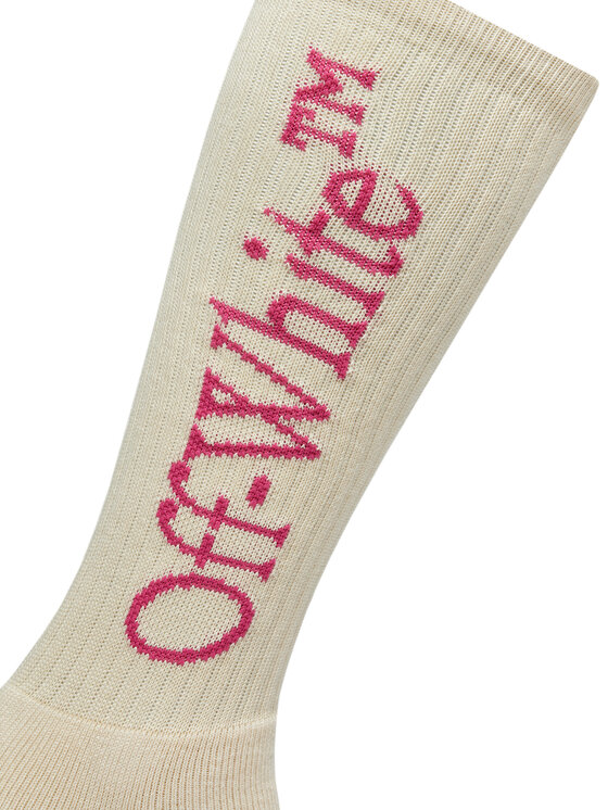 Off-White Off-White Calzini lunghi da uomo OWRA003S23KNI0010432 Écru