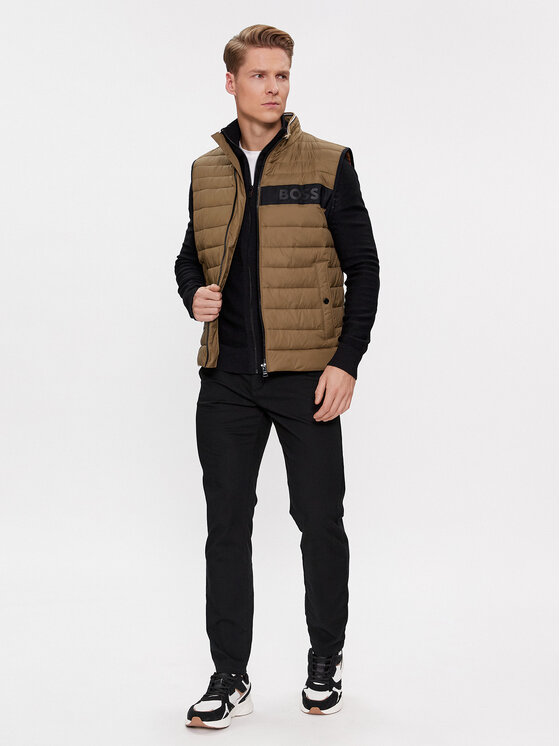 BOSS Boss Prsluk Darolan 50464300 Smeđa Regular Fit