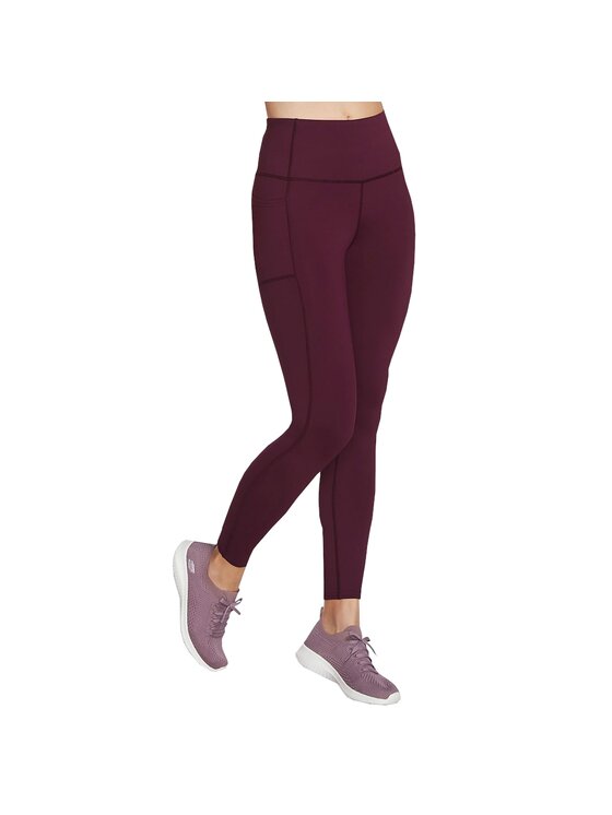 Skechers Skechers Legginsy Skechers Go Walk High Waisted Legging Fioletowy Slim Fit
