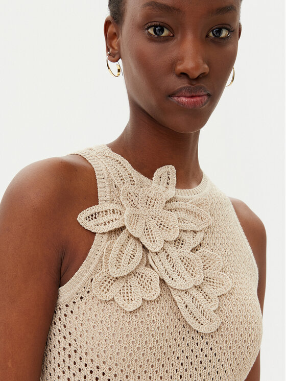 Marella Marella топ Arak1 2513361112 Бежов Slim Fit