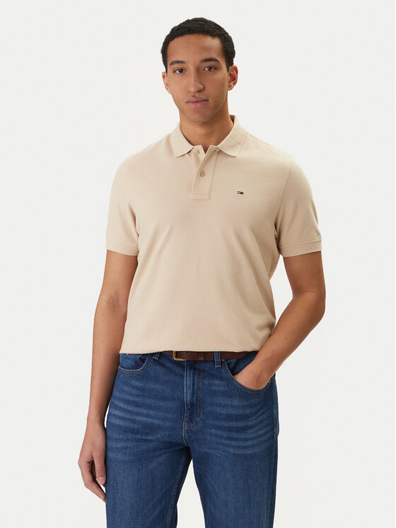 Tommy Jeans Tommy Jeans Polo DM0DM22711 Beżowy Regular Fit