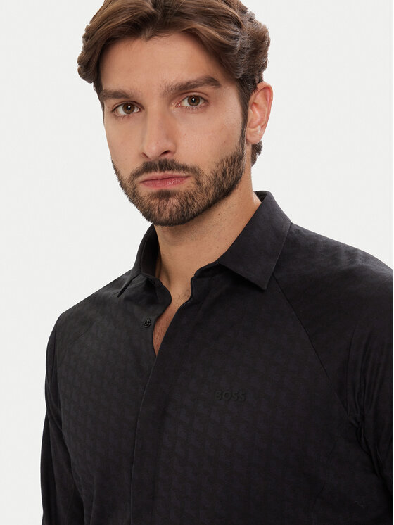 BOSS BOSS Košeľa Excurse 50544843 Tmavomodrá Regular Fit