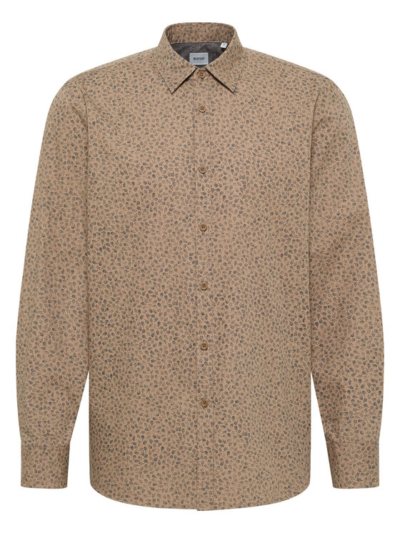 Mustang Mustang Camicia ELMORE Beige Regular Fit