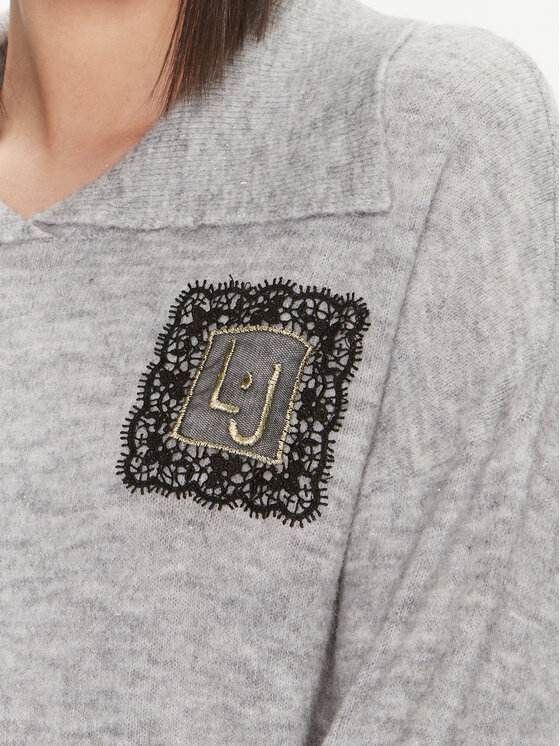 Liu Jo Liu Jo Плетена рокля 5F3036 MA08O Сив Regular Fit