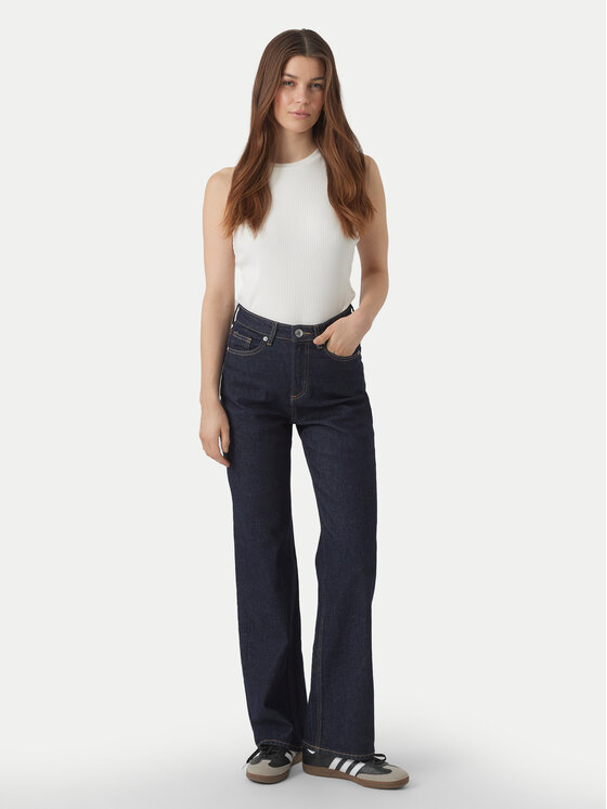Vero Moda Vero Moda Jeansy Tessa 10297608 Tmavomodrá Wide Leg