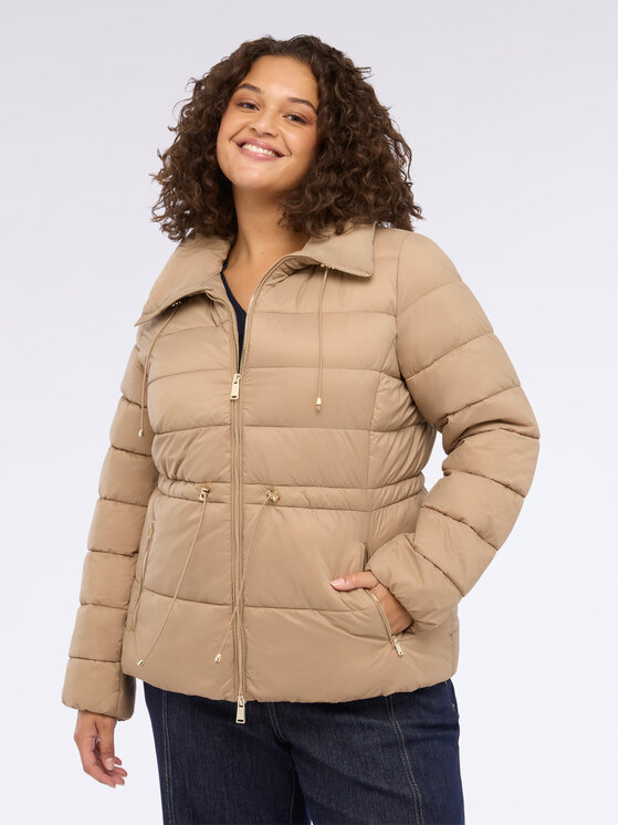 Fiorella Rubino Fiorella Rubino Giubbotto piumino F494T001404N002 Beige Regular Fit