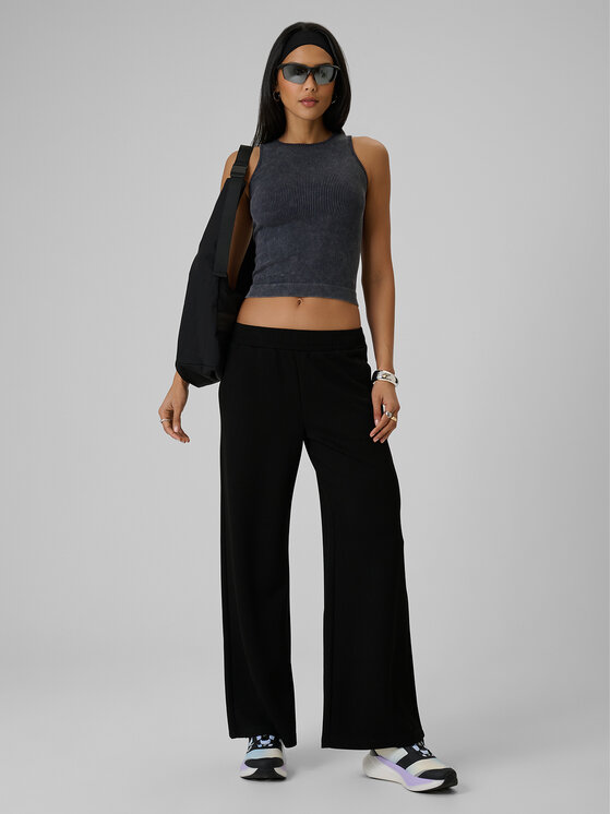4F 4F Tank top AFTERLIGHT Czarny Slim Fit