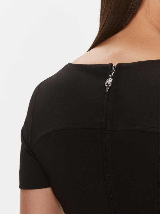 Guess Guess Kleid für den Alltag W4RK15 KBJP2 Schwarz Regular Fit