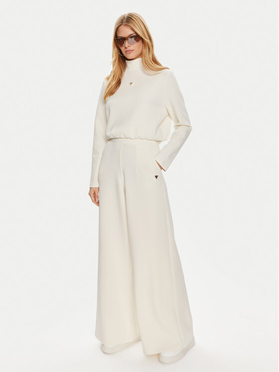Guess Guess Felpa Olympe V4YQ05 KCAY2 Crema Regular Fit