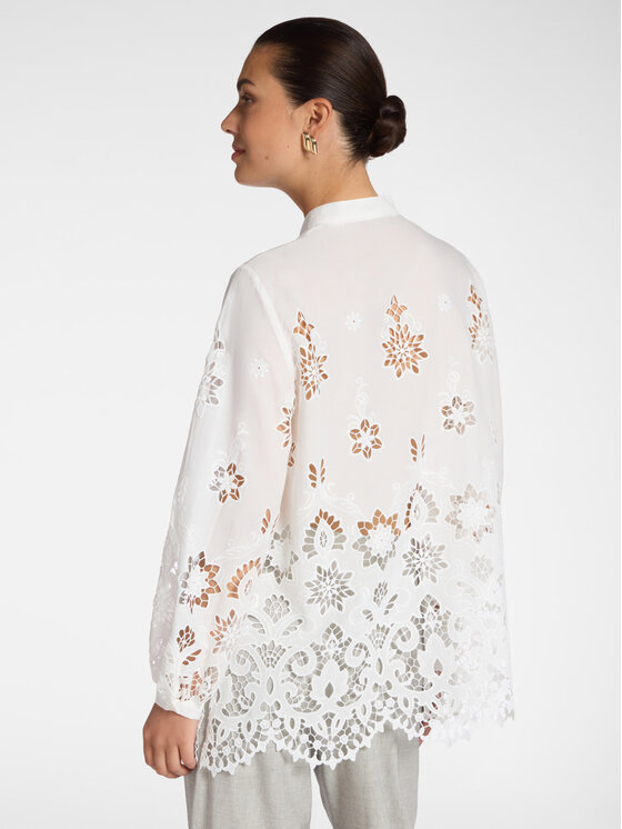 Elena Mirò Elena Mirò Camicia 5010P000303N011 Bianco Regular Fit