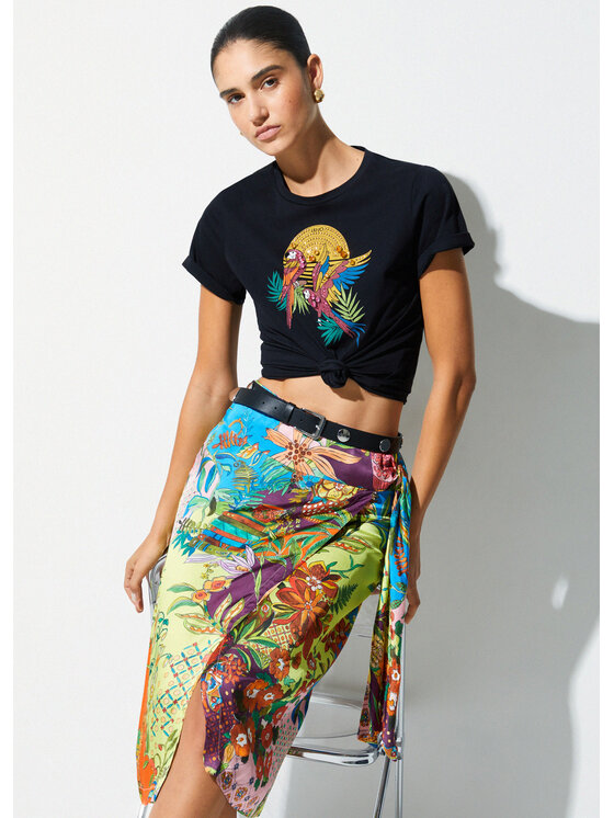 Liu Jo Liu Jo T-shirt WA6237JS923P9372 Nero Regular Fit