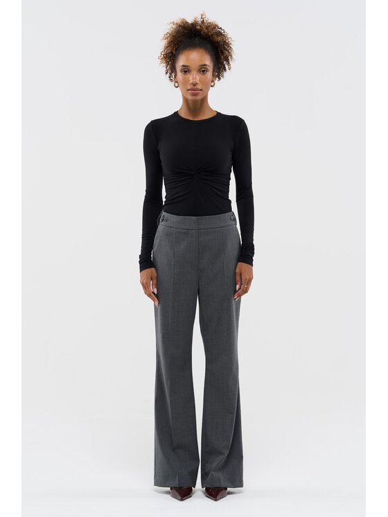 Spodnie garniturowe, rozmiar M, Szare, AW25