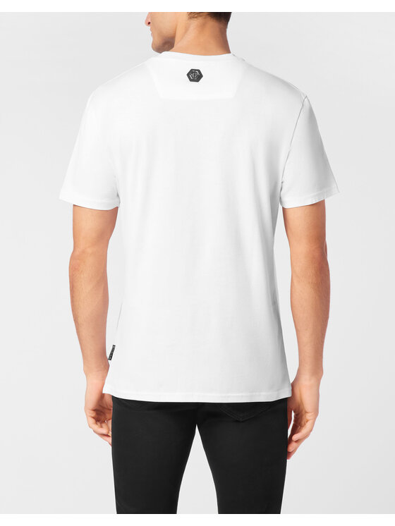 PHILIPP PLEIN PHILIPP PLEIN T-Shirt 24937 Biały Regular Fit