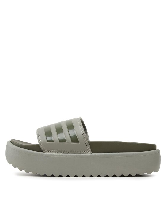 adidas adidas Klapki adilette Platform Slides HQ6180 Zielony