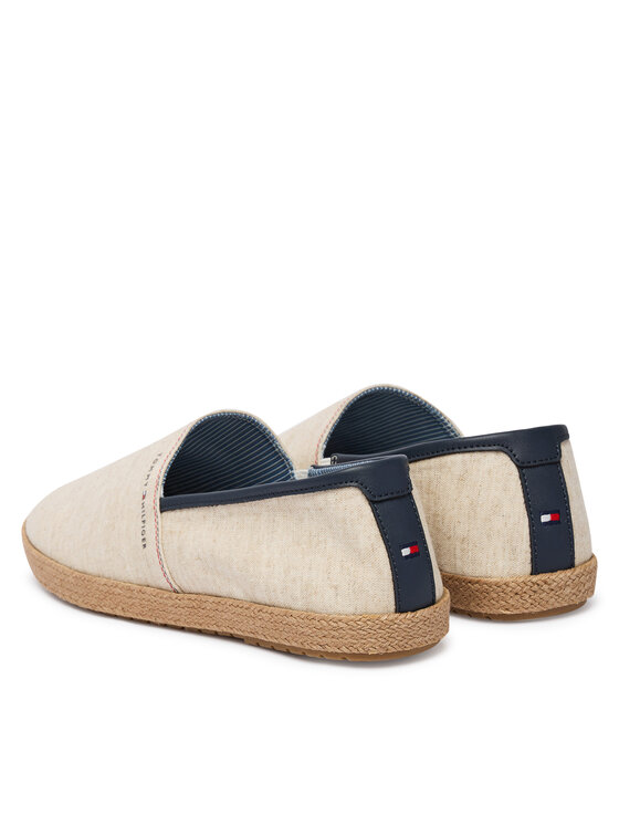 Tommy Hilfiger Tommy Hilfiger Espadryle Hilfiger Chambray Espadrille FM0FM05793 Écru
