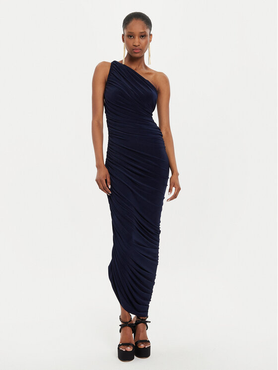 NORMA KAMALI NORMA KAMALI Koktejlové šaty KK2243PL287951 Tmavomodrá Slim Fit