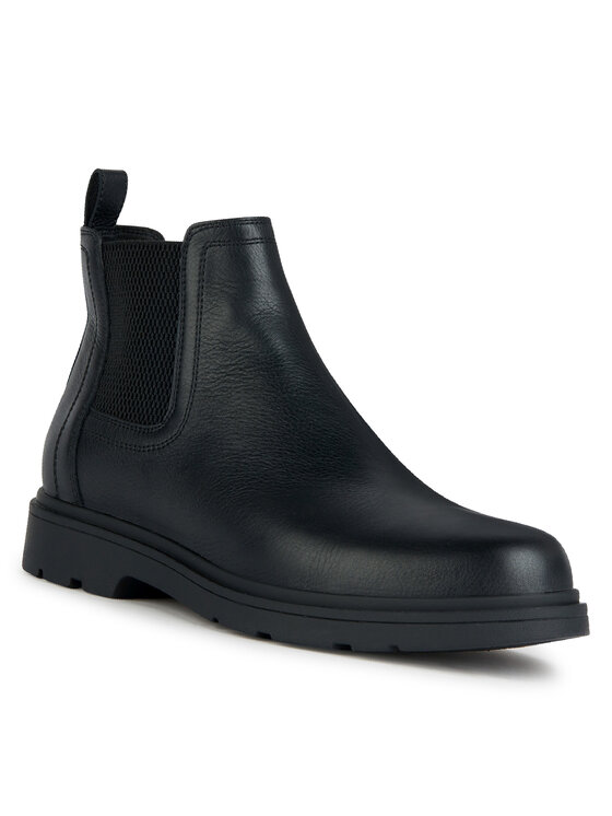 Geox Členková obuv s elastickým prvkom U Spherica Ec1 U36D1C 00046 C9999 Čierna
