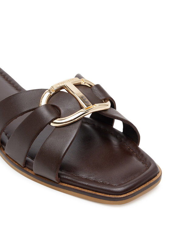 TWINSET TWINSET Šľapky 251TGT090 Hnedá