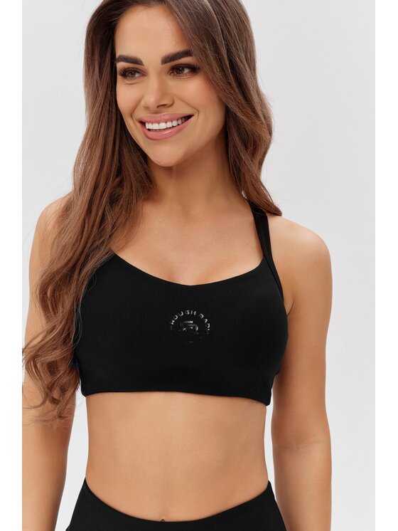 Biustonosz sportowy ROUGH RADICAL, Rozmiar L, Czarny, SPORTS BRA WELLNESS