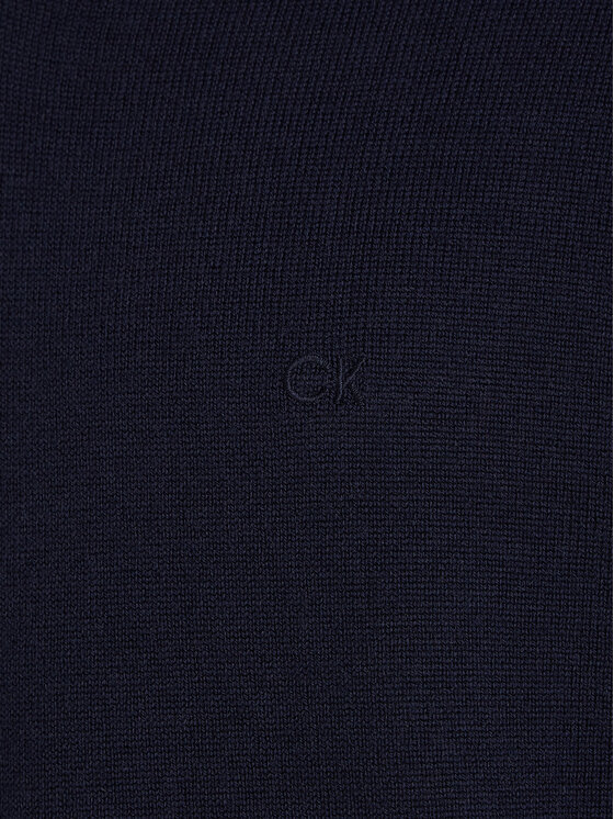 Calvin Klein Calvin Klein Sweter K10K110423 Granatowy Slim Fit