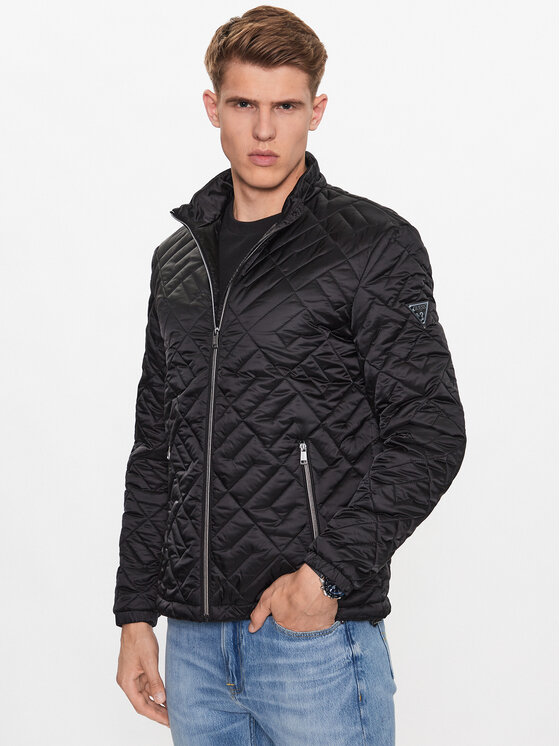 Guess Guess Μπουφάν μεταβατικό M3YL11 WFHN2 Μαύρο Regular Fit