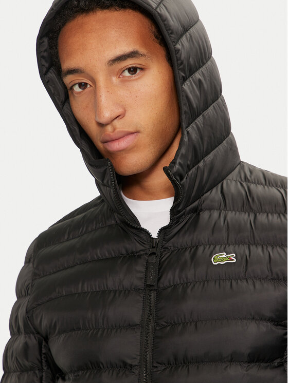 Lacoste Lacoste Демісезонна куртка BH2909 Чорний Regular Fit