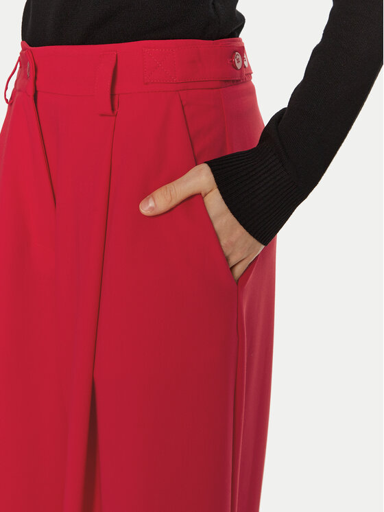 Imperial Imperial Palazzo kalhoty P5B8IIC Červená Wide Leg