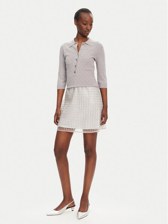 ROTATE ROTATE Πουλόβερ 113785039 Γκρι Slim Fit